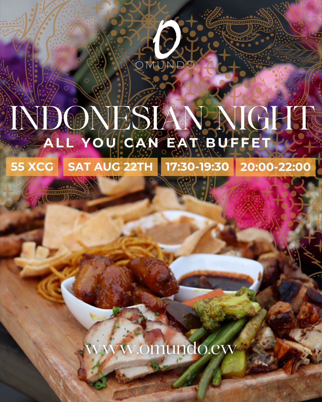 Indonesian Night at Omundo Curaçao on Saturday August 22, 2026