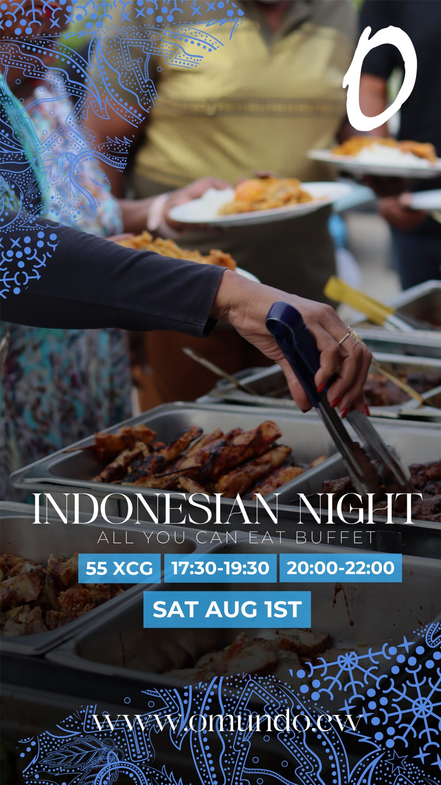Indonesian Night at Omundo on Saturday August 1, with two evening seatings
