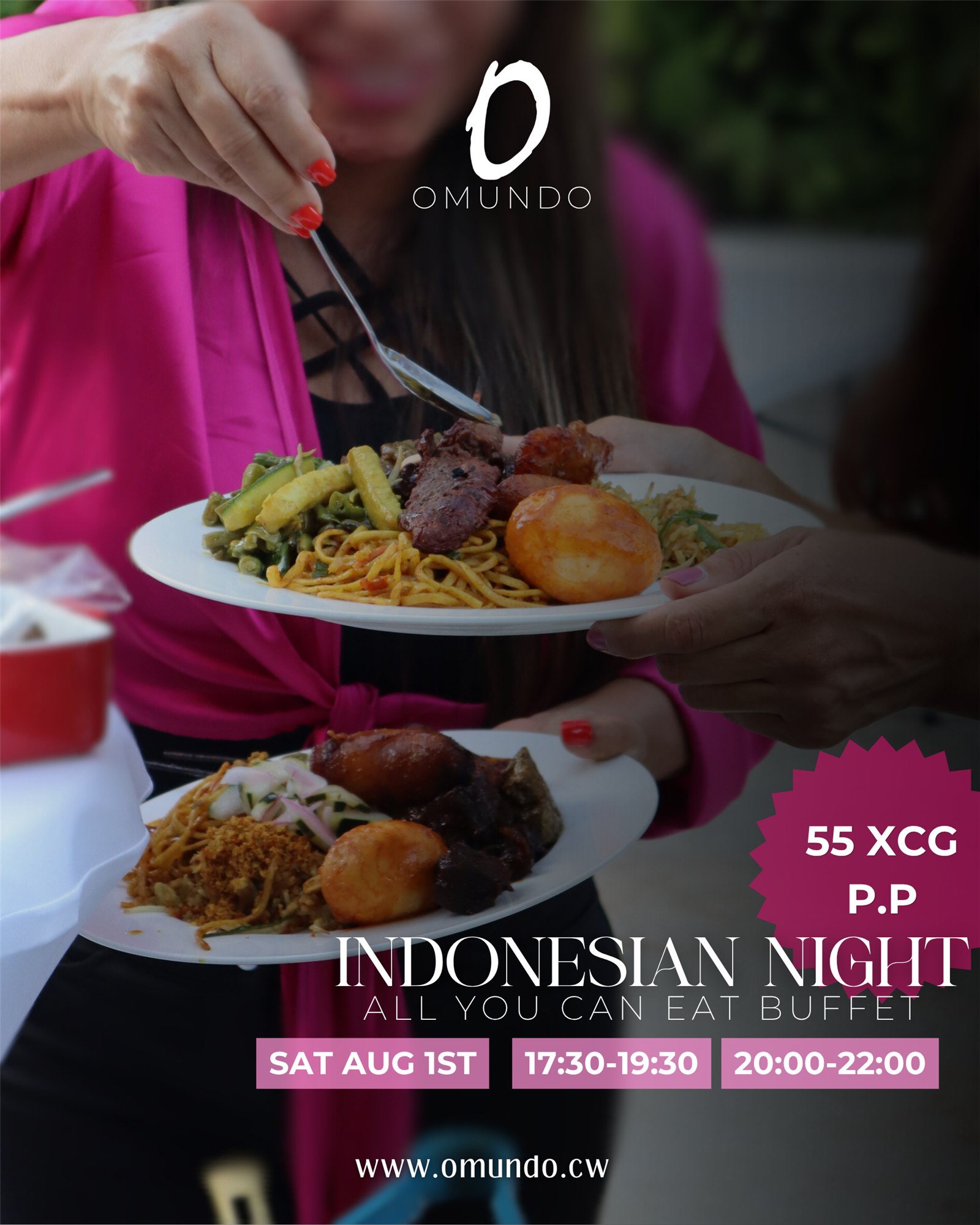Guests enjoying Indonesian Night at Omundo