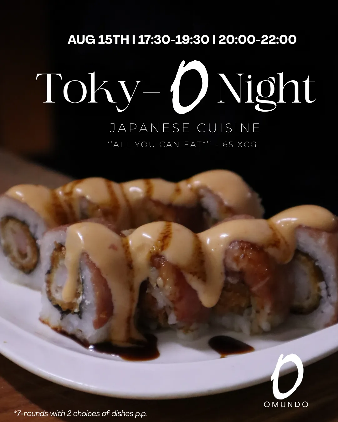 Tokyo Night at Omundo Curaçao on Saturday August 15, 2026